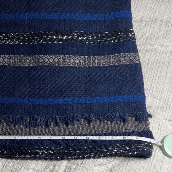 Alice + Olivia Navy and Charcoal Textured Dress size 2 - Picture 10 of 12